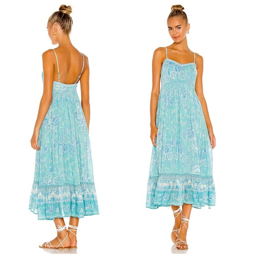 Spell X Revolve Mystic strappy turquoise XS NWT